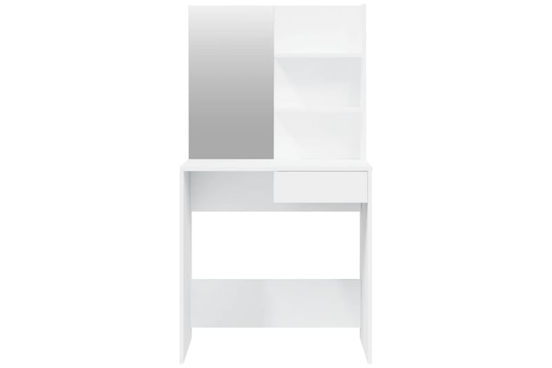 beBasic Sminkbord set vit 74,5x40x141 cm - Möbler - Bord