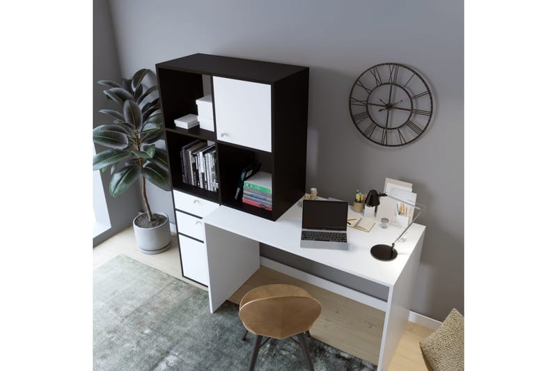 BELGIN Skrivbord 164x160x164 cm Vit - Möbler - Bord
