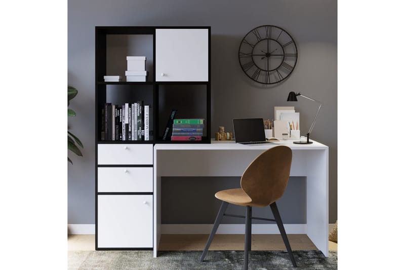 BELGIN Skrivbord 164x160x164 cm Vit - Möbler - Bord
