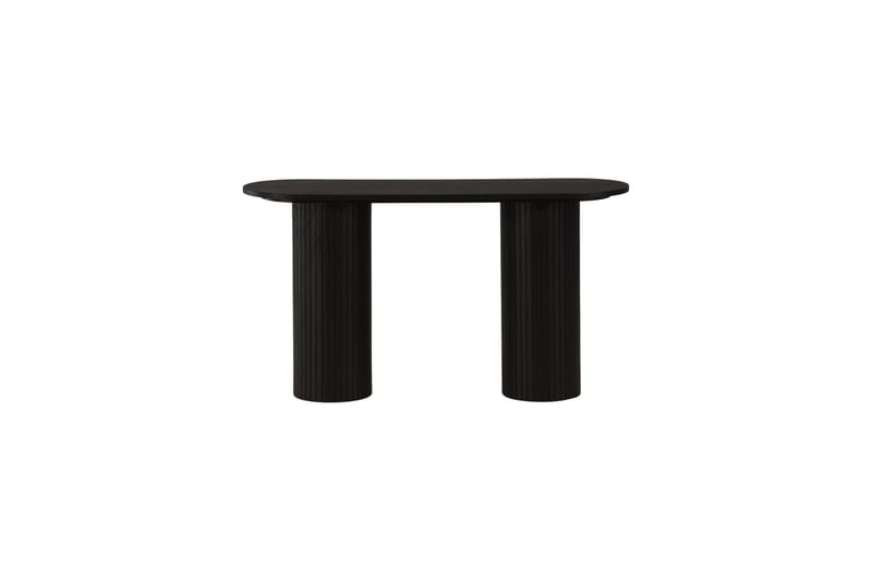 Bianca Sidobord 130x40x72 cm Oval - Svart - Möbler - Bord