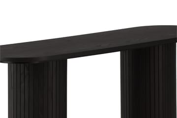 Bianca Sidobord 130x40x72 cm Oval - Svart - Möbler - Bord