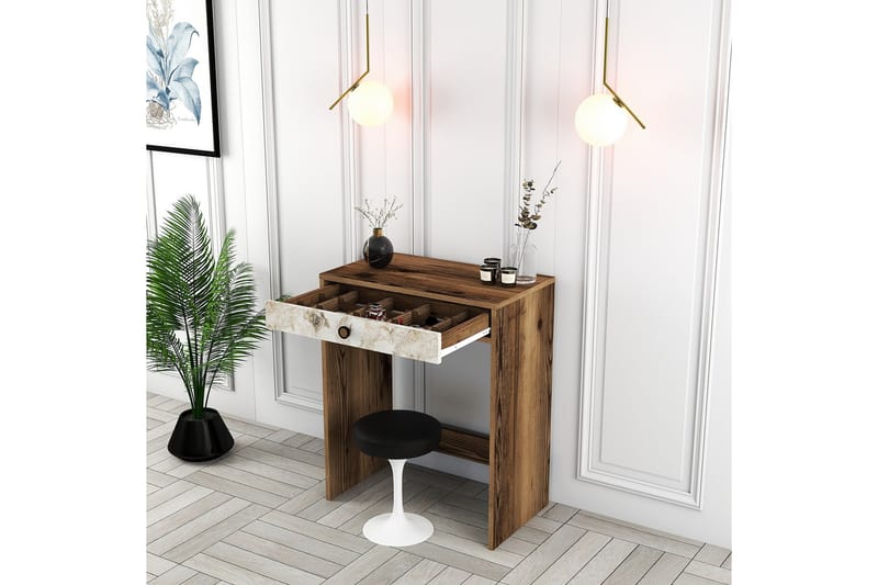 BLESKENS Sminkbord 70 cm Marmor - Möbler - Bord