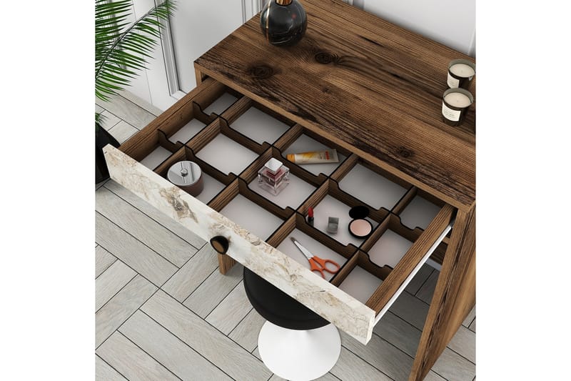 BLESKENS Sminkbord 70 cm Marmor - Möbler - Bord