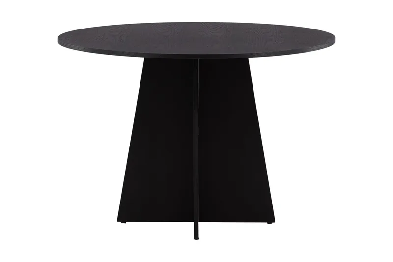 Bootcut Matbord 110 cm Runt, Svart