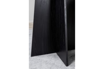 Bootcut Runt Matbord 110 cm med Trä- och Valnötsutseende - Svart - Möbler - Bord