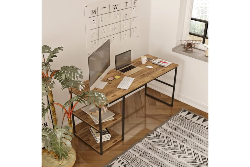 BOSWIJK Skrivbord 160x75x160 cm Grön - Skrivbord - Bord