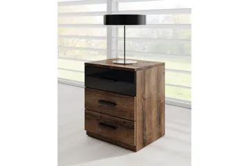 Bovera Sängbord 41x46 cm - Teak/Svart - Möbler - Bord