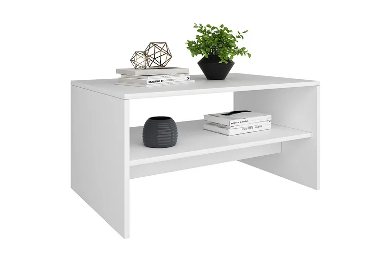 Bozdogan Soffbord 90x46,8x90 cm - Vit - Möbler - Bord
