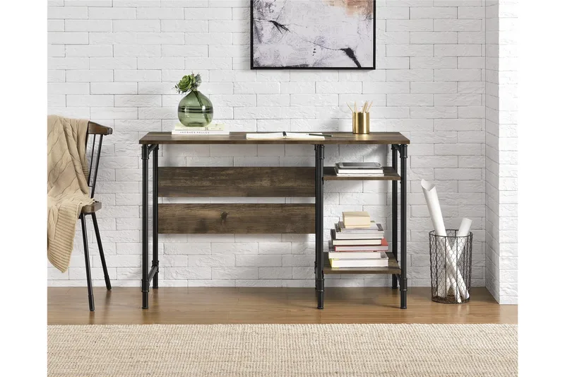 Bradford Skrivbord 120 cm Mörkbrun, Queer Eye