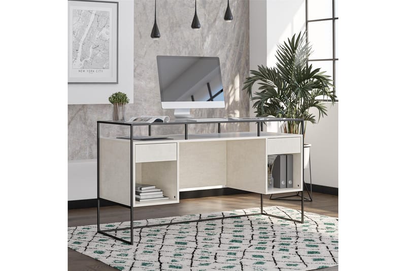 Bradford Skrivbord 139 cm Grå, Queer Eye