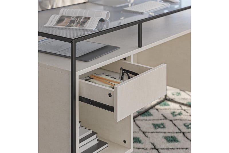 Bradford Skrivbord 139 cm Grå - Queer Eye - Möbler - Bord