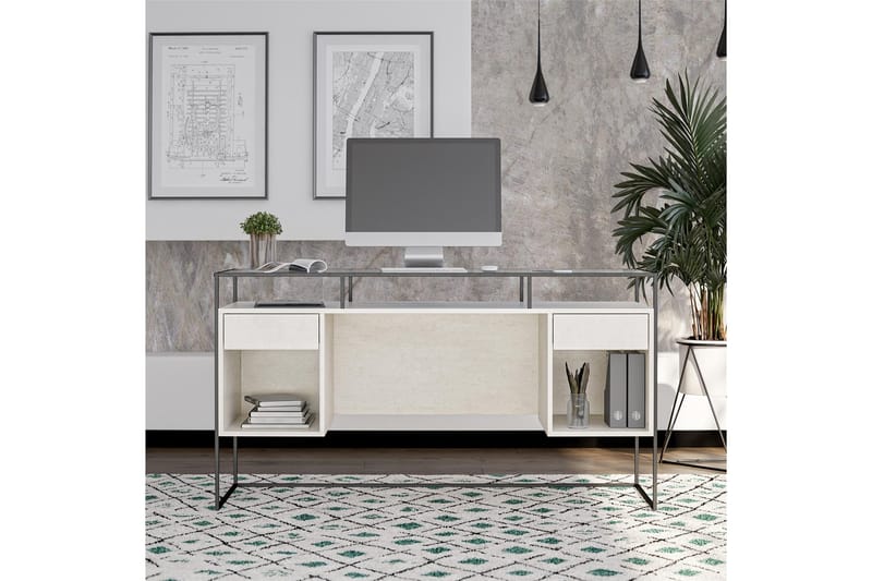 Bradford Skrivbord 139 cm Grå - Queer Eye - Möbler - Bord