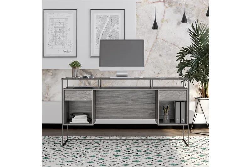 Bradford Skrivbord 141 cm Grå - Queer Eye - Möbler - Bord