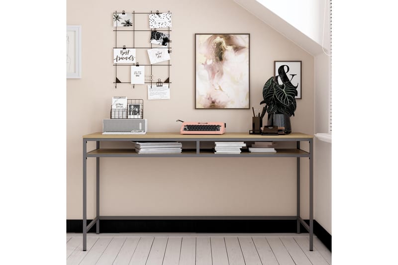 Bradford Skrivbord 153 cm Grå - Dorel Home - Möbler - Bord