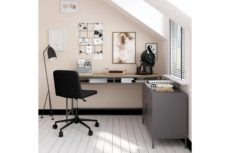 Bradford Skrivbord 153 cm Grå - Dorel Home - Möbler - Bord