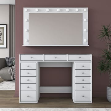Bralen Sminkbord 120x79,8x44,5 cm - Vit - Möbler - Bord