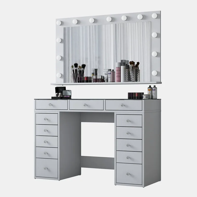 Bralen Sminkbord 120x79,8x44,5 cm - Vit - Möbler - Bord