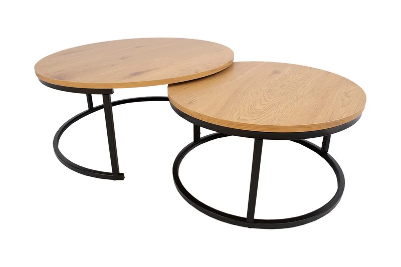 Britu Satsbord 2 st Natur/Svart