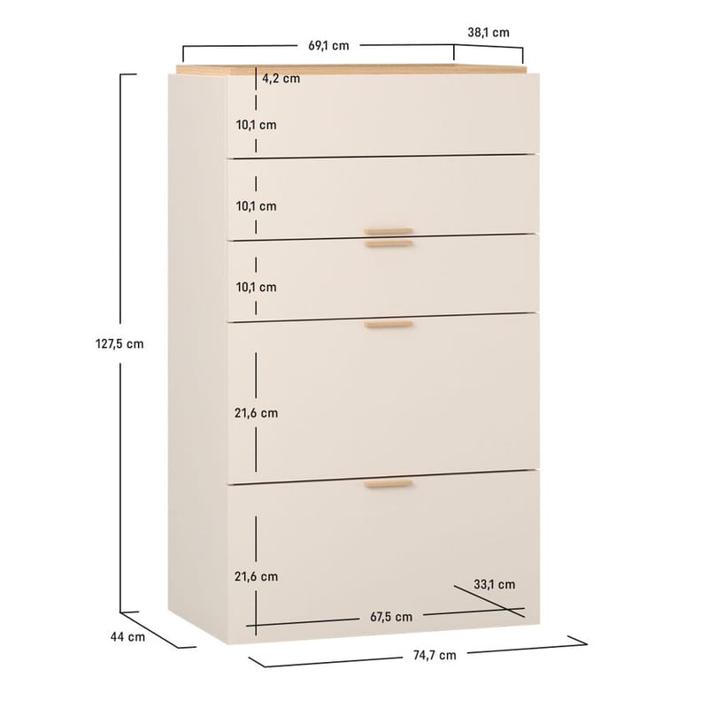 Byrå med lådor 4 You Fresh - Ek - Möbler - Bord - Sminkbord