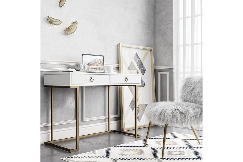 Camila Skrivbord 106 cm Vit - CosmoLiving - Möbler - Bord