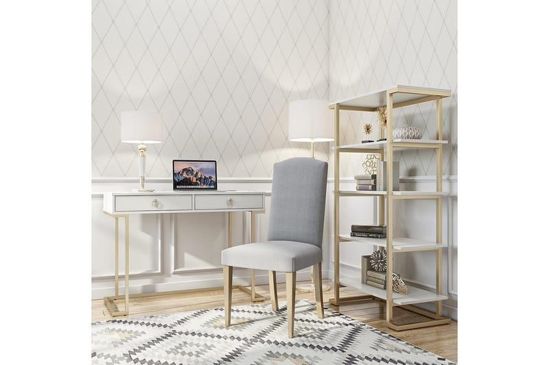 Camila Skrivbord 106 cm Vit - CosmoLiving - Möbler - Bord