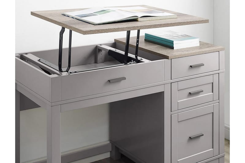 CARVER Skrivbord 120 cm Grå - Dorel Home - Möbler - Bord