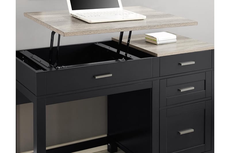 CARVER Skrivbord 120 cm Svart - Dorel Home - Möbler - Bord