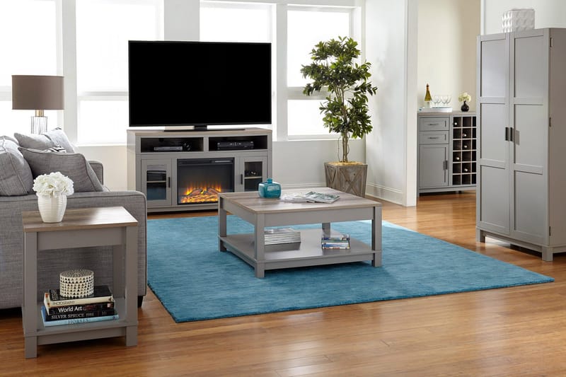 Carver Soffbord 90 cm Grå - Dorel Home - Möbler - Bord