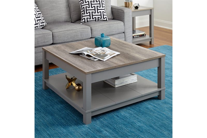 Carver Soffbord 90 cm Grå - Dorel Home - Möbler - Bord