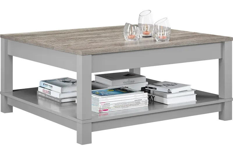 Carver Soffbord 90 cm Grå - Dorel Home - Möbler - Bord