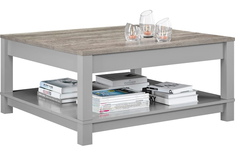 Carver Soffbord 90 cm Grå - Dorel Home - Möbler - Bord