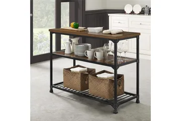 Cassy Konsollbord 121,9 cm Svart/Mörkbrun - Dorel Home - Möbler - Bord