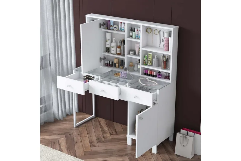 Ceris Sminkbord 120 cm - Vit - Möbler - Bord