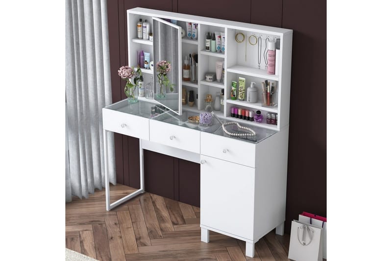 Ceris Sminkbord 120 cm - Vit - Möbler - Bord