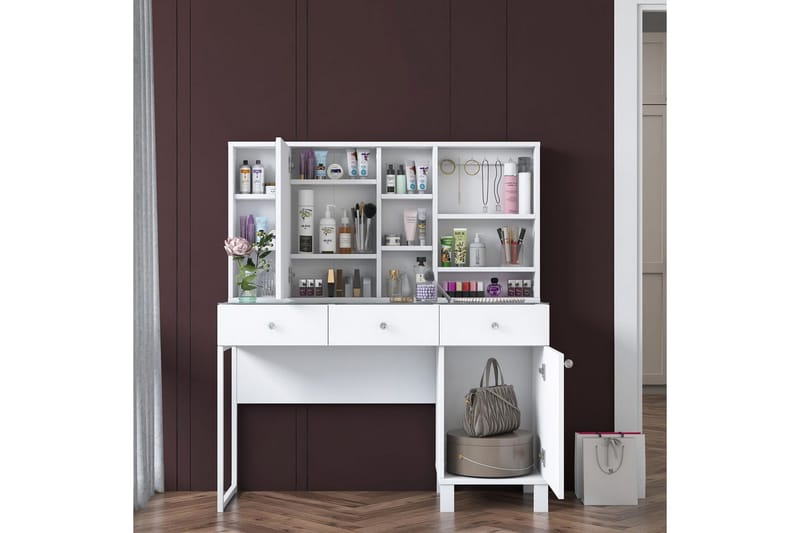 Ceris Sminkbord 120 cm - Vit - Möbler - Bord