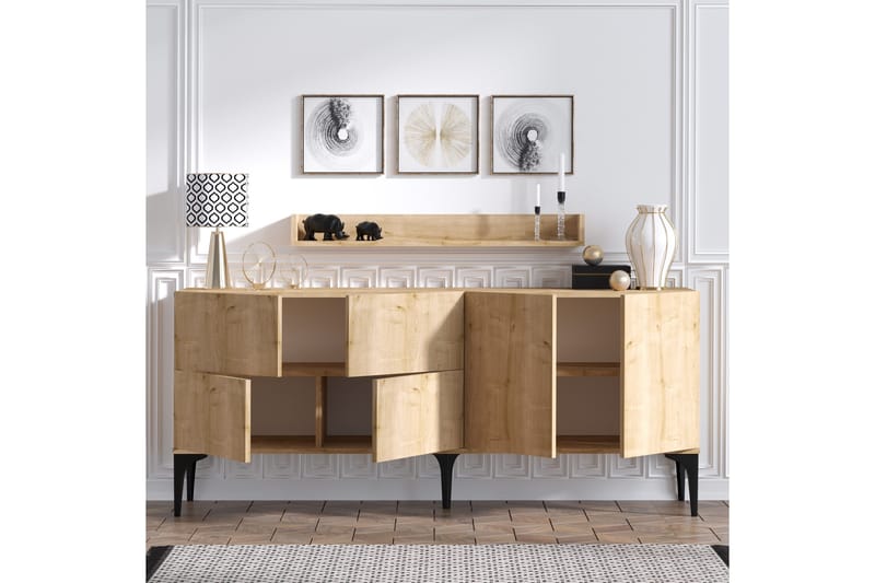 Cerreta Konsollbord 180 cm - Blå/Natur - Möbler - Bord