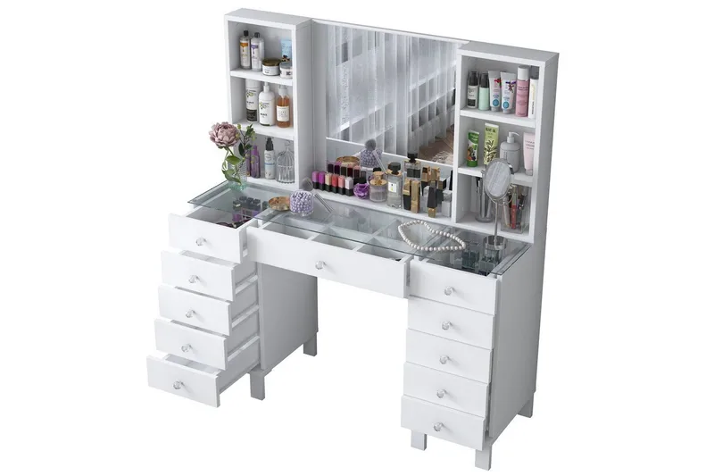 Ceylon Sminkbord 120 cm - Vit - Möbler - Bord