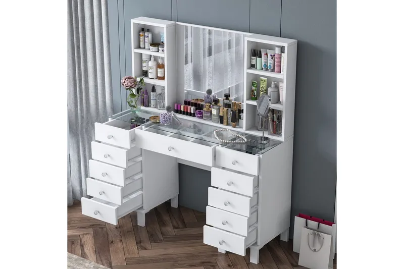 Ceylon Sminkbord 120 cm - Vit - Möbler - Bord