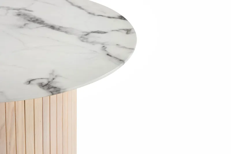 Chadron Soffbord 65 cm Runt - Vit/Beige - Möbler - Bord