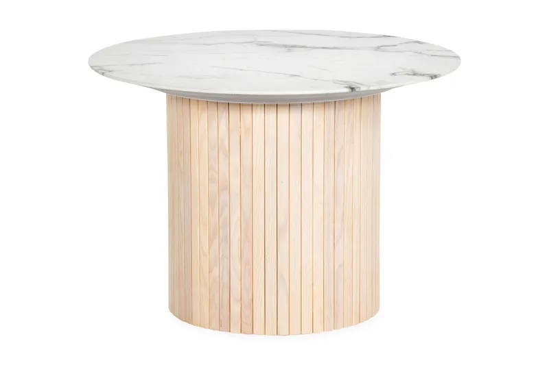 Chadron Soffbord 65 cm Runt - Vit/Beige - Möbler - Bord