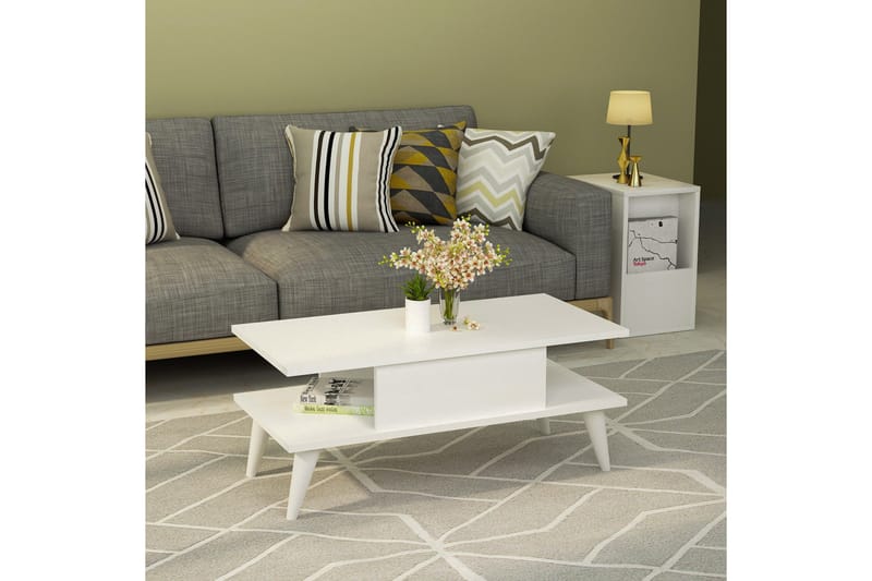 Chaing Soffbord 90x40x90 cm - Vit - Möbler - Bord