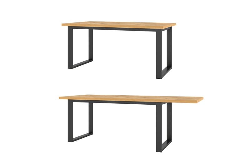 CHARENA Förlängningsbart Matbord 170/220 cm Natur - Bord - Matbord & köksbord