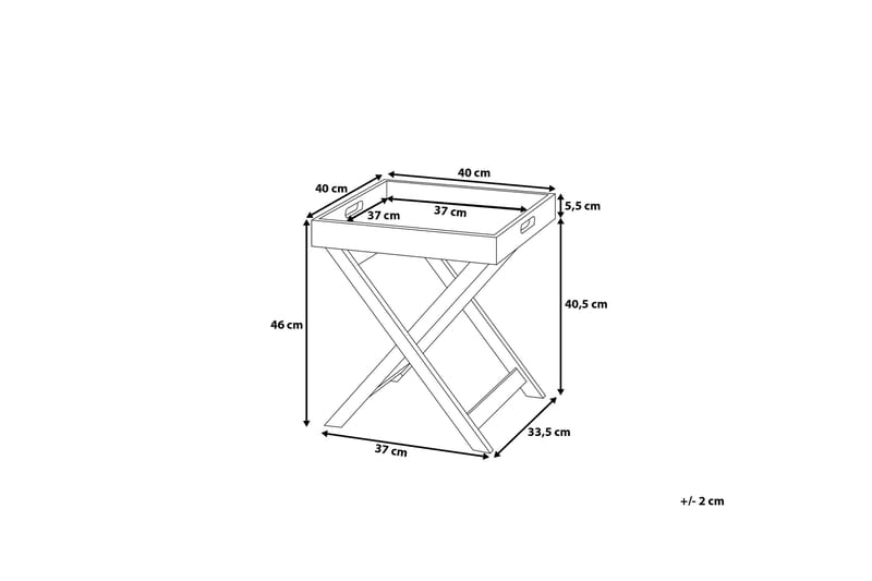 Chester Sidobord 40 cm - Grå - Möbler - Bord