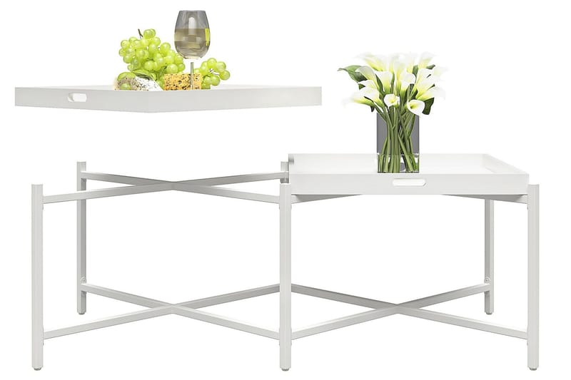 Coco Brickbord 121 cm Vit - CosmoLiving - Möbler - Bord