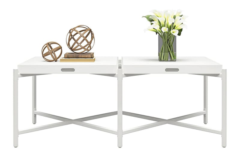 COCO Brickbord 121 cm Vit - CosmoLiving - Möbler - Bord