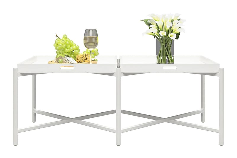COCO Brickbord 121 cm Vit - CosmoLiving - Möbler - Bord
