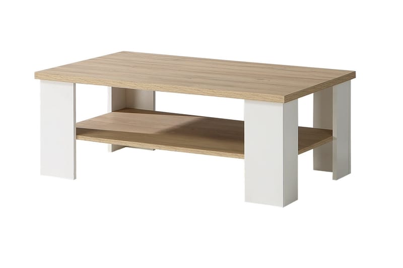 Crumpton soffbord 107 cm - Vit/Brun - Möbler - Bord