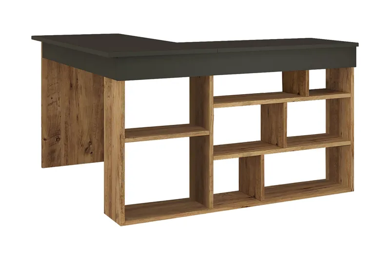 Dalran Skrivbord 129 cm - Natur/Svart - Möbler - Bord