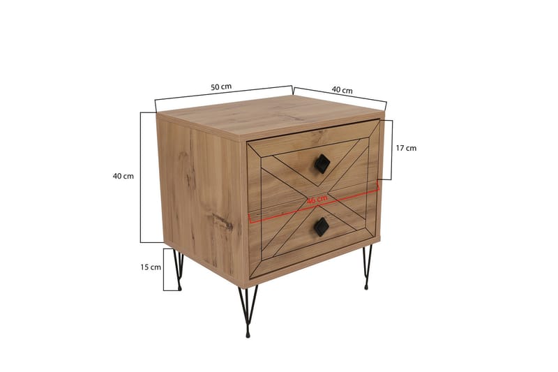 Dasina Sängbord 50 cm - Natur - Möbler - Bord