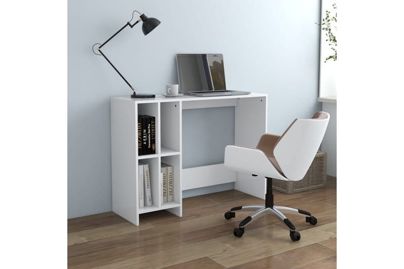 Datorbord 102,5x35x75 cm spånskiva - Vit - Möbler - Bord